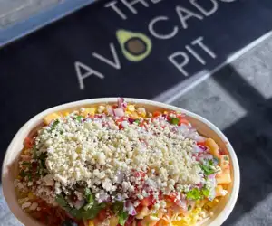 Burrito bowl from The Avocado Pit. 