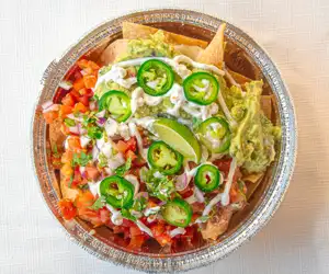 Tasty nachos from The Avocado Pit. 