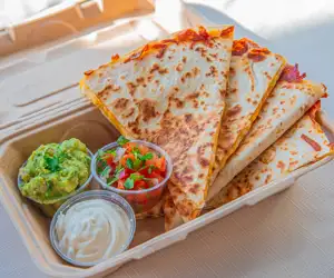 Quesadilla from The Avocado Pit in Beverly MA.